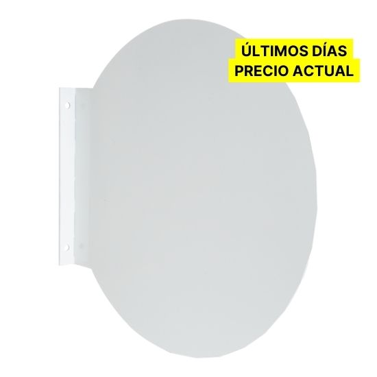 Banderola Básica Redonda sin Luz – Económica y Resistente