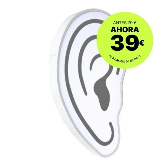 Luminous Ear shape sign for hearing centers (single side)