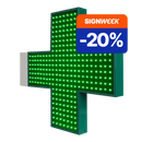 Cruz farmacêutica de bandeira com LED Pixel