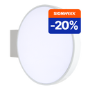 Enseigne drapeau ronde LED