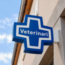 Veterinary Cross LED Illuminated Projecting Sign