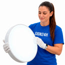 Enseigne lumineuse ronde LED