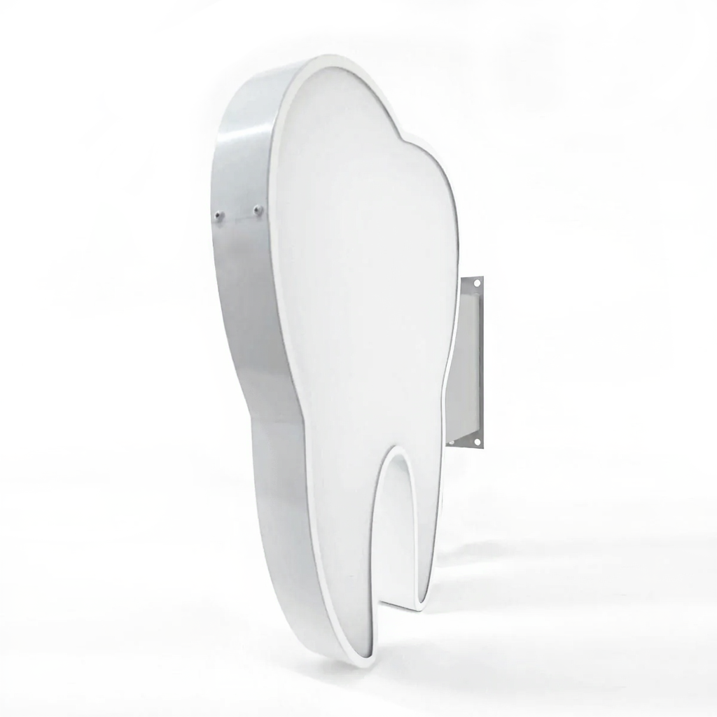 Banderola Luminosa LED con Forma de Muela Clínicas Dentales